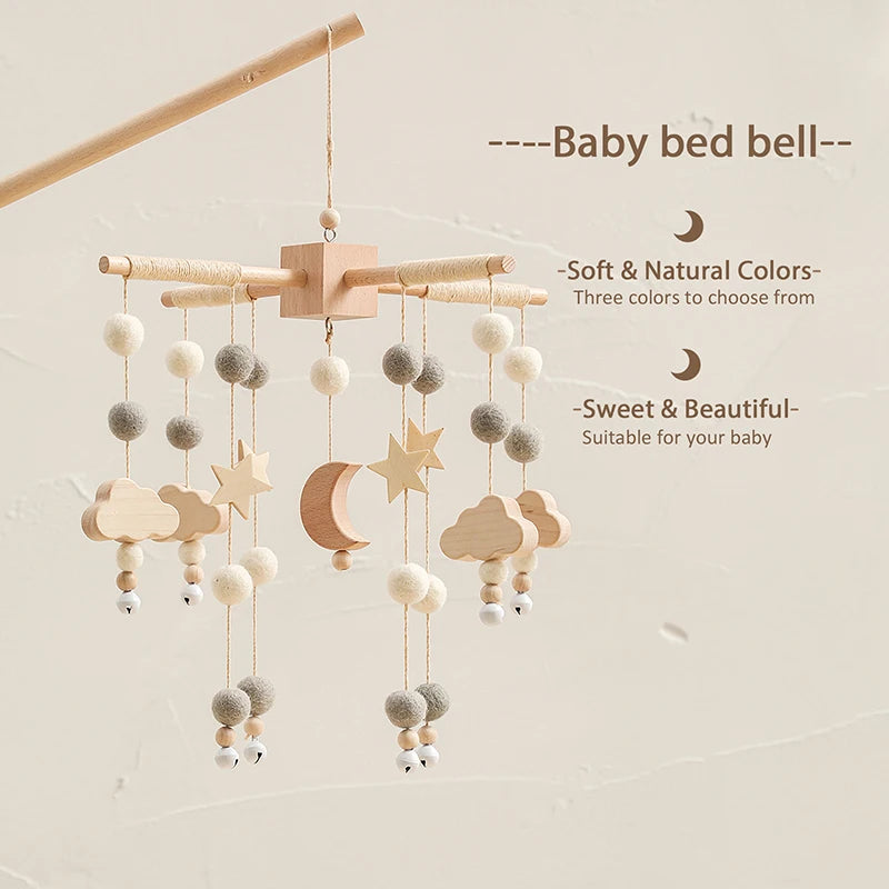 Baby Rattles Crib Mobiles Toy Holder Rotating Mobile Bed Bell Musical Box Projection 0-12 Months Newborn Infant Baby Toy Gifts