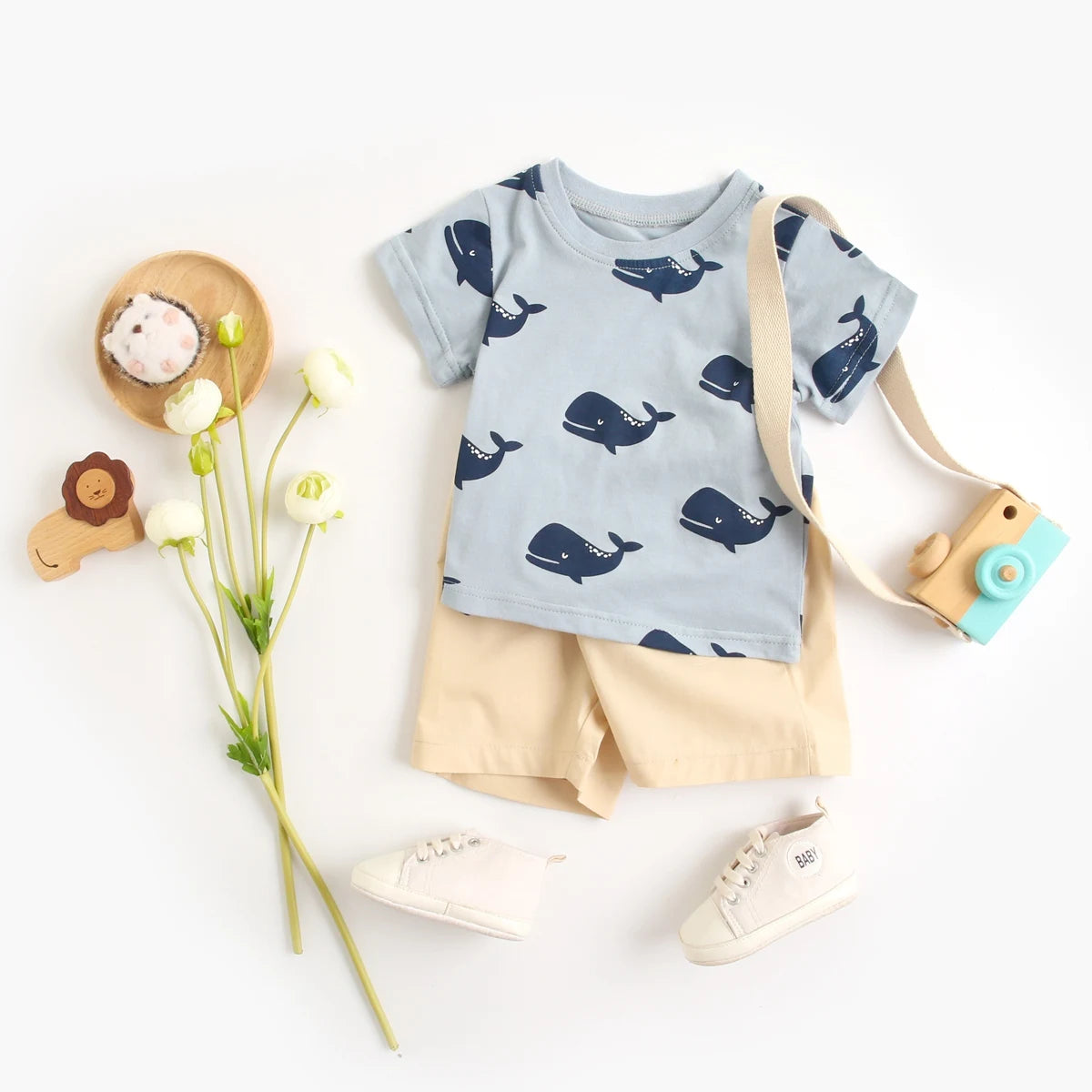 2 Piece Cartoon Boys Clothing Set